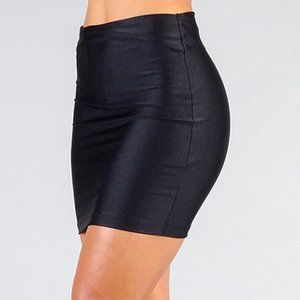 Bodycon Mini Skirt - Black